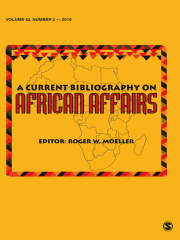 A Current Bibliography on African Affairs Journal Subscription