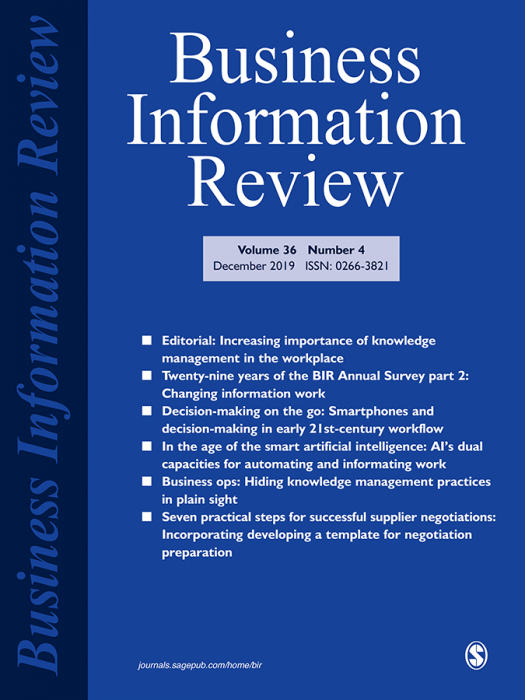 Business Information Review Journal Subscription