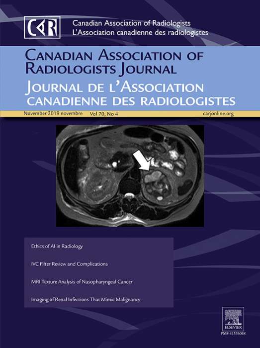 Canadian Association of Radiologists Journal Journal Subscription