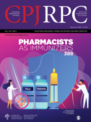 Canadian Pharmacists Journal Journal Subscription