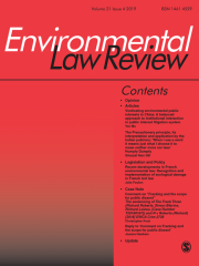 Environmental Law Review Journal Subscription