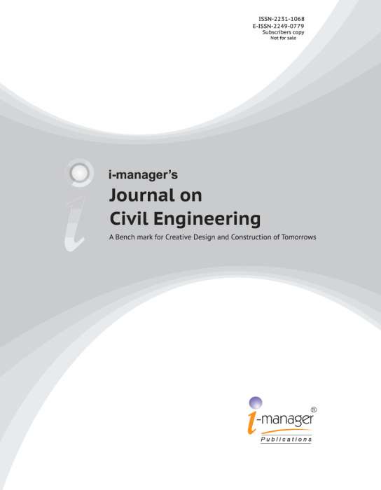 i-manager's Journal on Civil Engineering Journal Subscription i-manager's Journal on Civil Engineering Journal Subscription