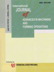 International Journal of Advances in Machining and Forming Operations Journal Subscription
