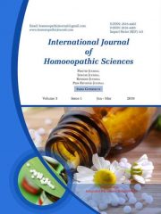 International Journal of Homoeopathic Sciences Journal Subscription