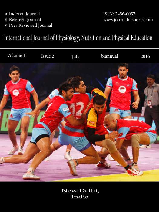 International Journal of Physiology, Nutrition and Physical Education Journal Subscription