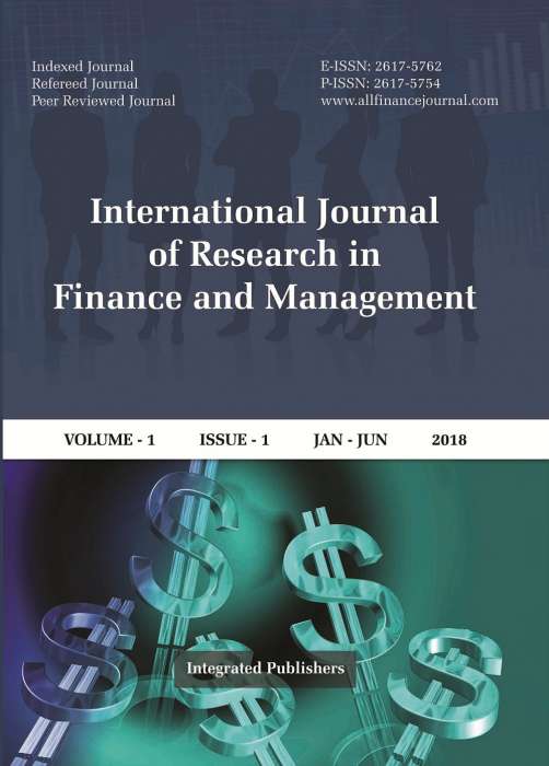 International Journal of Research in Finance and Management Journal Subscription International Journal of Research in Finance and Management Journal Subscription