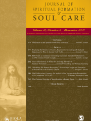 Journal of Spiritual Formation and Soul Care Journal Subscription
