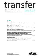 Transfer: European Review of Labour and Research Journal Subscription
