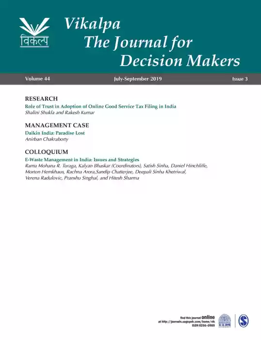 Vikalpa Journal Journal Subscription